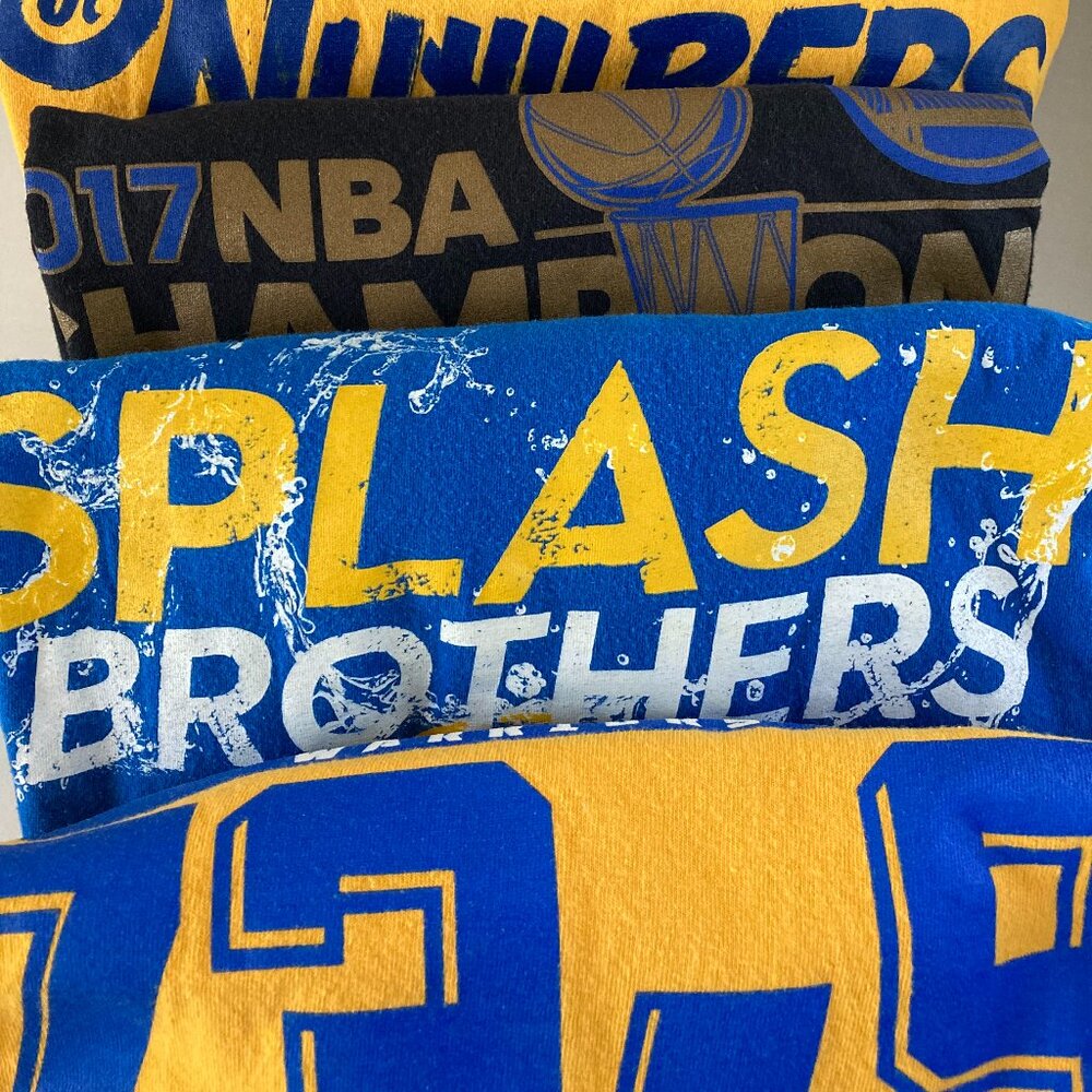 FIVE pack deal Golden State Warriors unisex (L) t-shirts